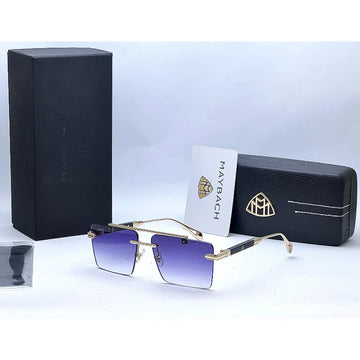 Maybach TJ72306 Square Golden Double Shade Sunglasses