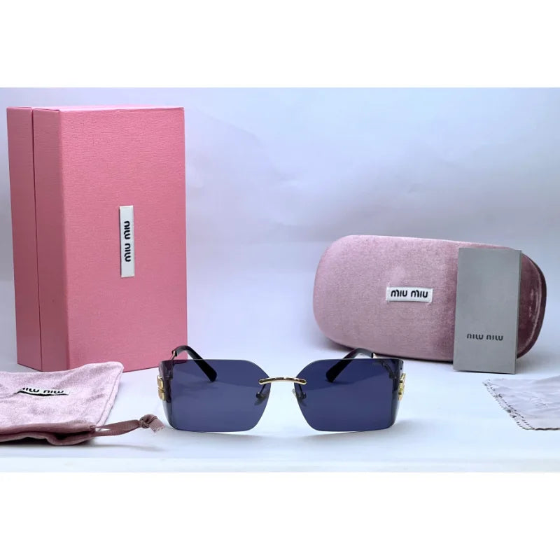 Miu Miu Black Rimless Sunglasses