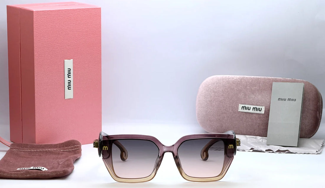 Miu Miu 2332 Transparent Purple Sunglasses