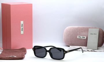 Miu Miu 34111 Black Square Sunglasses