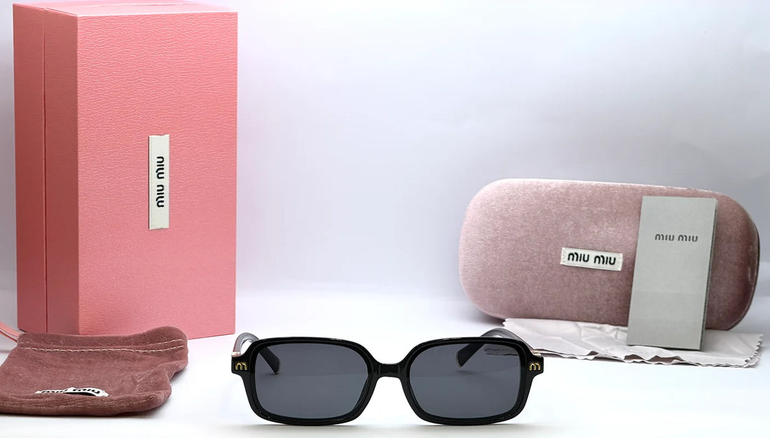 Miu Miu 34111 Black Square Sunglasses