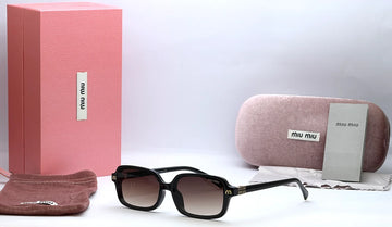 Miu Miu 34111 Brown Gradient Square Sunglasses