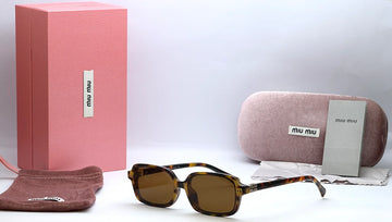 Miu Miu 34111 Tortoise Brown Square Sunglasses