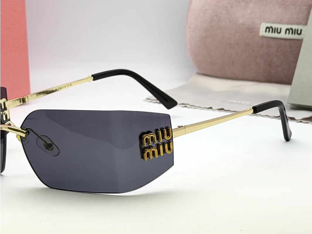 Miu Miu Black Rimless Sunglasses