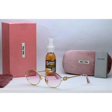 Miu Miu Logo Pink sunglasses