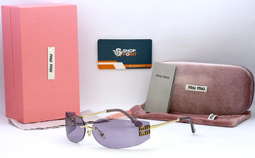 Miu Miu SMU54Y Purple Shield Sunglasses
