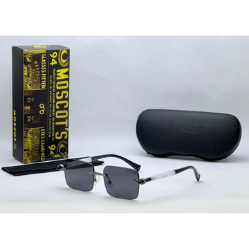 Moscot Black Rimless Sunglasses