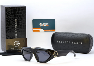 Philip Plein PP-908 Black Shield Sunglasses
