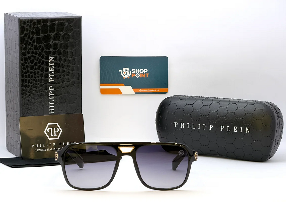 Philip Plein 99534 Black Gradient Square Sunglasses