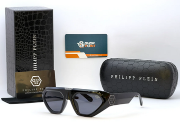Philip Plein SPP201V Black Square Sunglasses
