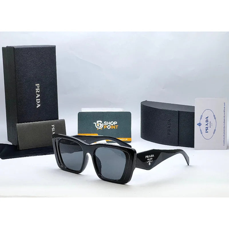 Prada 6076 Black Cat Eye Sunglasses