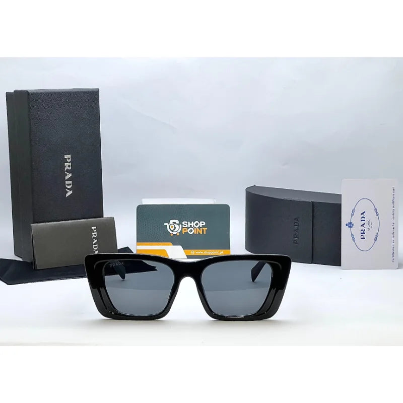 Prada 6076 Black Cat Eye Sunglasses