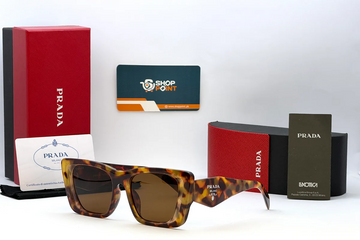 Prada 6076 Tortoise Brown Square Sunglasses