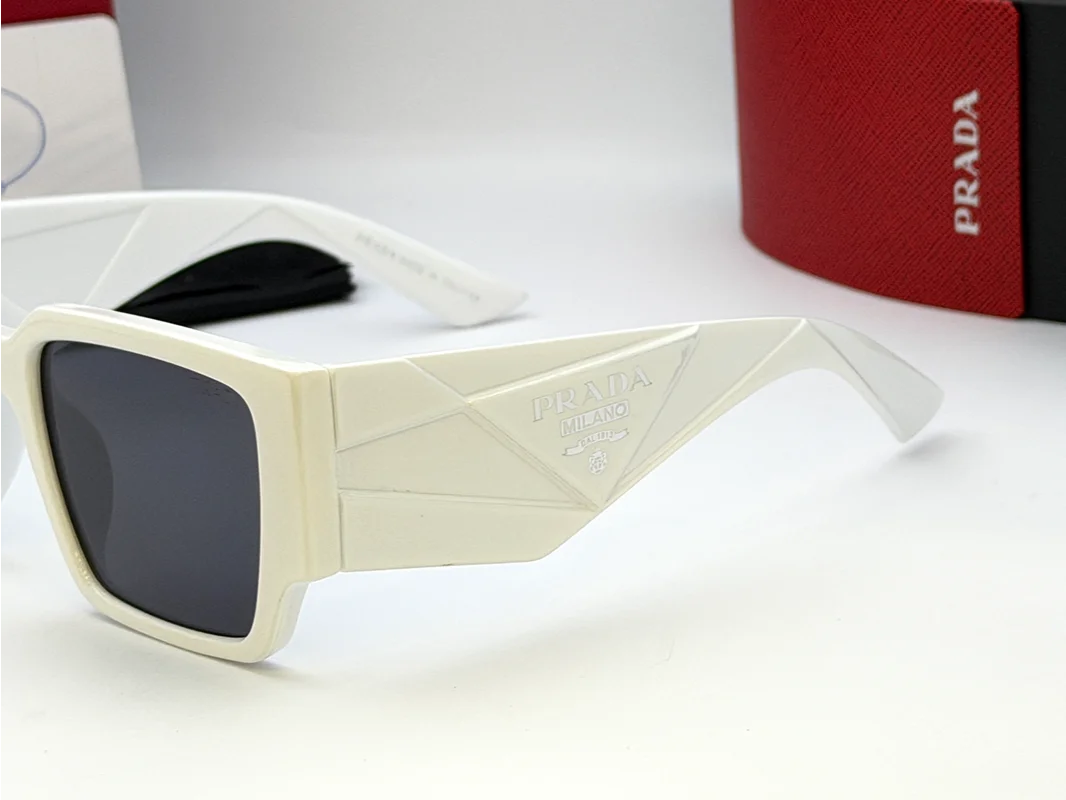 Prada 6105 White Square Sunglasses