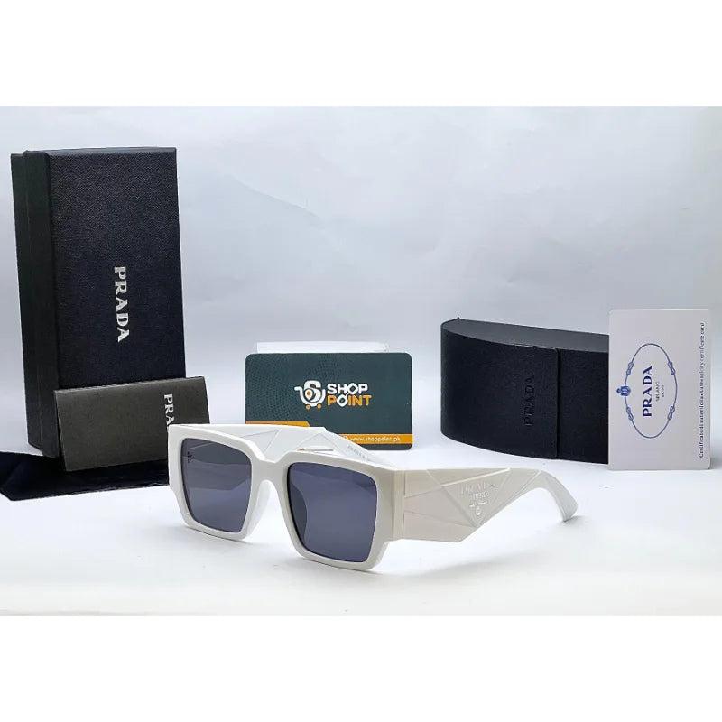 Prada 6105 White Square Sunglasses