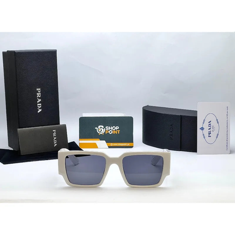 Prada 6105 White Square Sunglasses