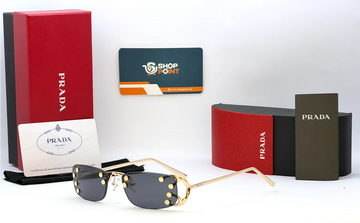Prada DY161 Dark Lens Studded Sunglasses