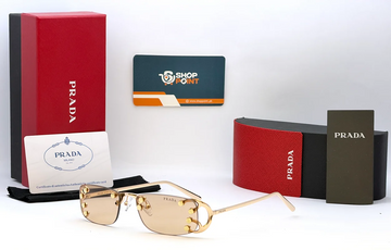Prada DY161 Studded Rectangle Sunglasses