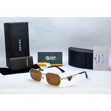 Prada Golden Sunglasses