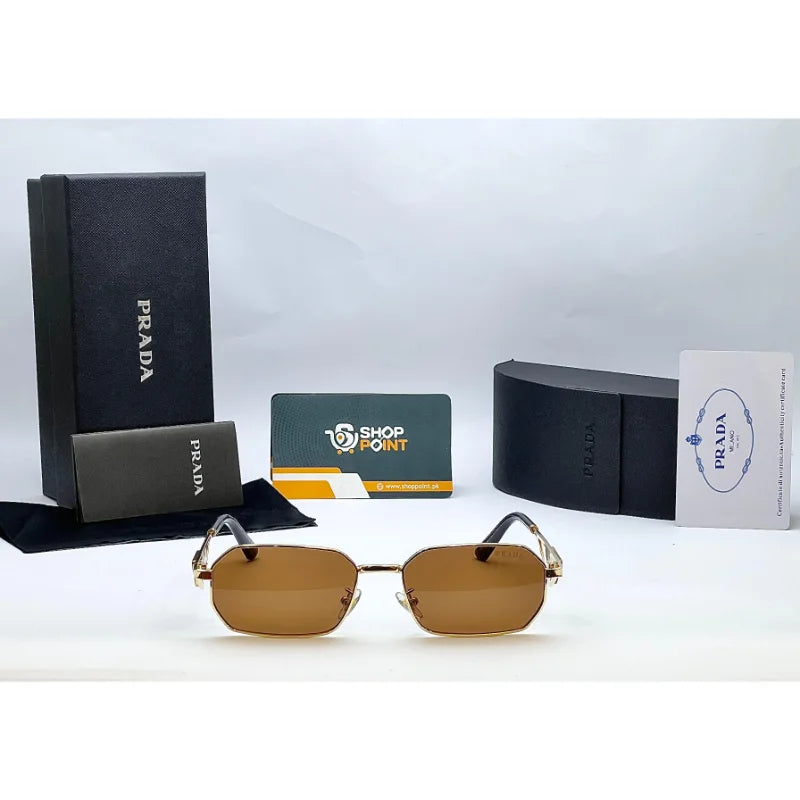 Prada Golden Sunglasses