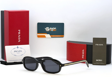 Prada PR 006S Black Square Sunglasses
