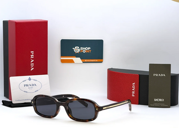 Prada PR 006S Tortoise Brown Square Sunglasses