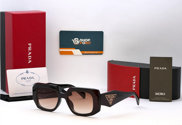 Prada Symbole Tortoise Rectangular Sunglasses