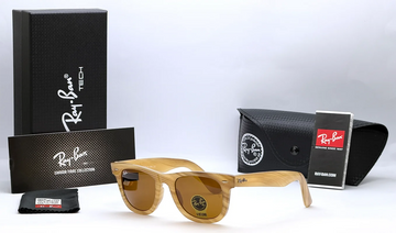 Ray-Ban 2140 Brown Wood Grain Sunglasses