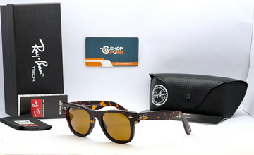 Ray-Ban RB2140 Tortoise Square Frame Sunglasses
