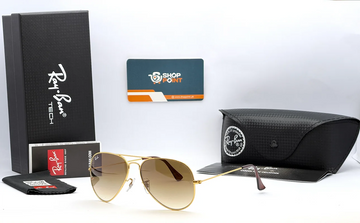 Ray-Ban RB3025 58mm Gold Brown Gradient Aviator Sunglasses