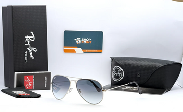 Ray-Ban RB3025 58mm Silver Aviator Gradient Sunglasses