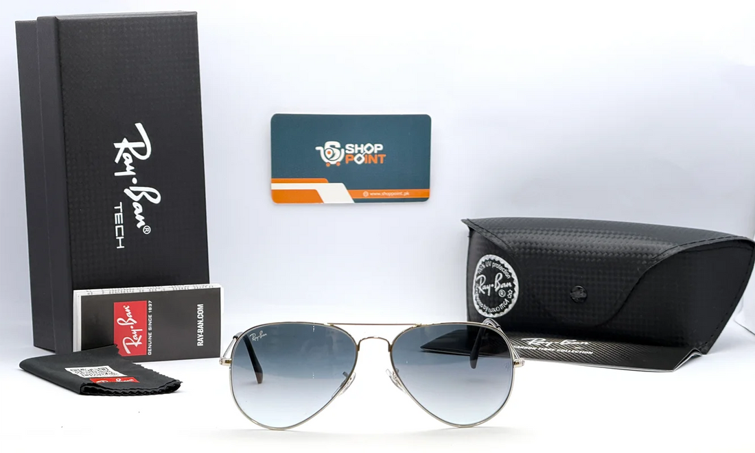 Ray-Ban RB3025 58mm Silver Aviator Gradient Sunglasses