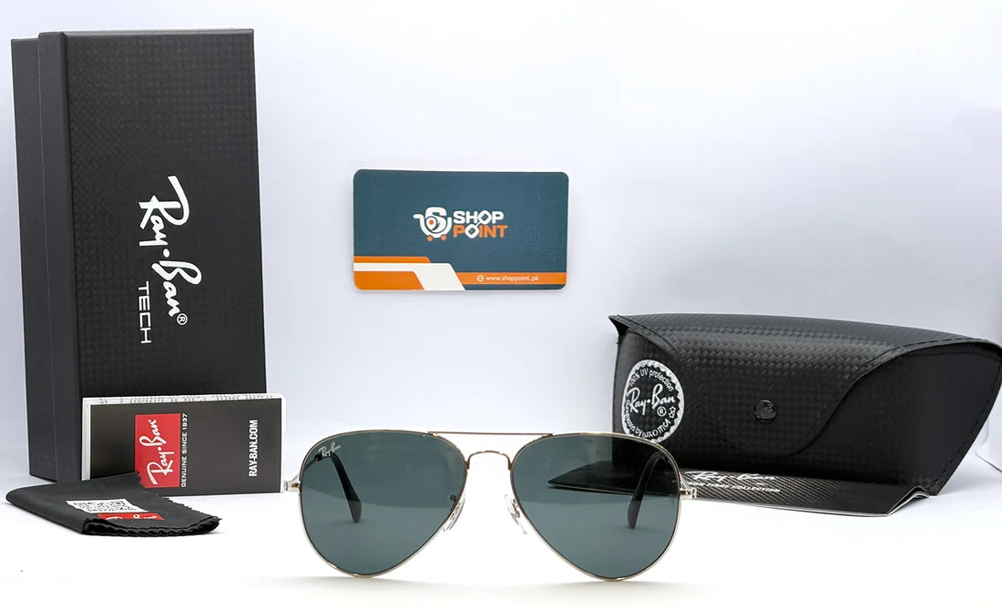 Ray-Ban RB3025 58mm Silver Black Lens Aviator Sunglasses