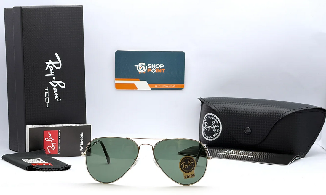 Ray-Ban RB3025 58mm Silver Green Lens Aviator Sunglasses