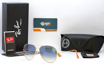 Ray-Ban RB3026 62 Blue Gradient Aviator Sunglasses