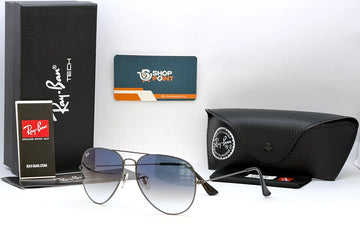 Ray-Ban RB3026 62 Blue Gradient Aviator Sunglasses
