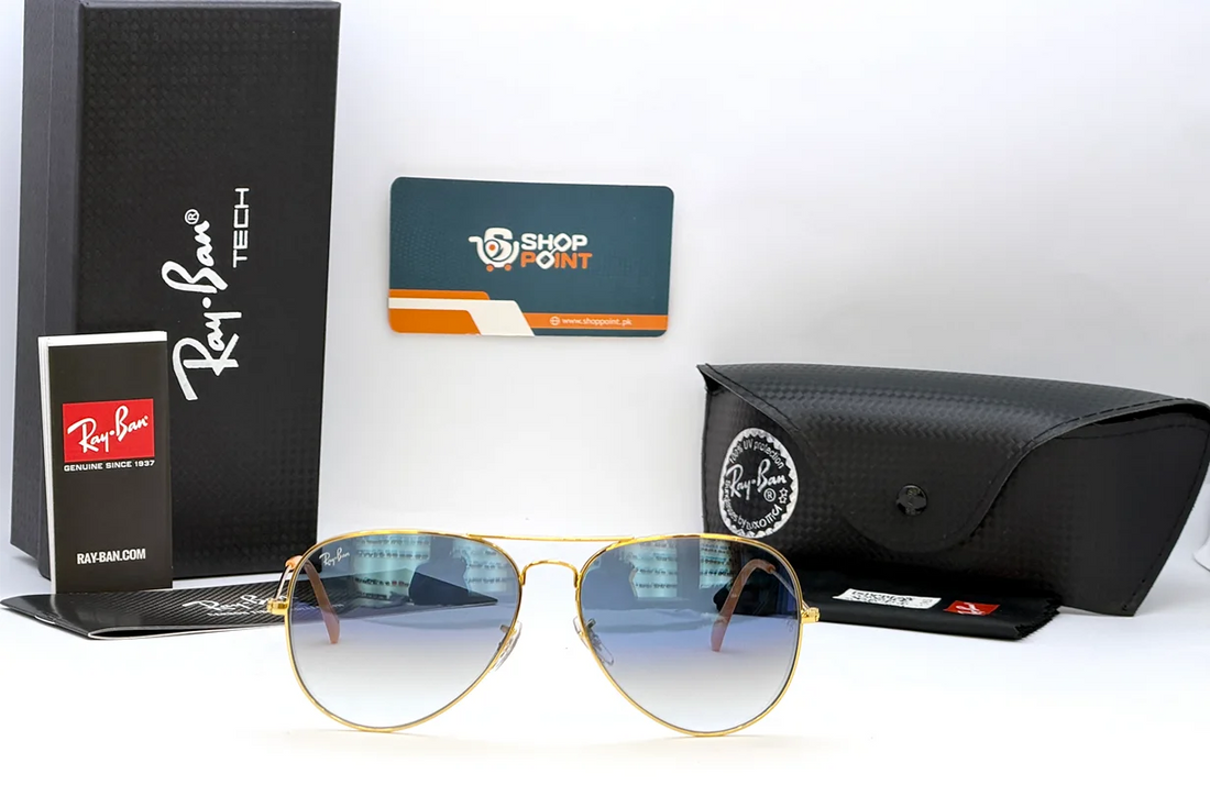 Ray-Ban RB3026 62 Blue Gradient Aviator Sunglasses