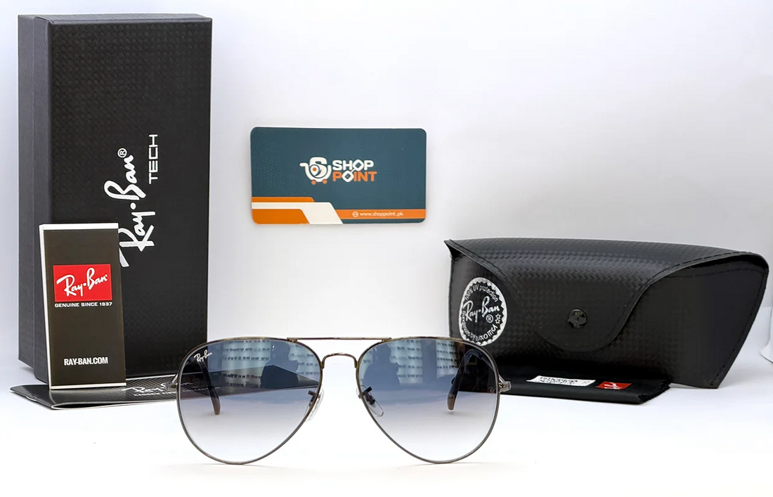 Ray-Ban RB3026 62 Blue Gradient Aviator Sunglasses
