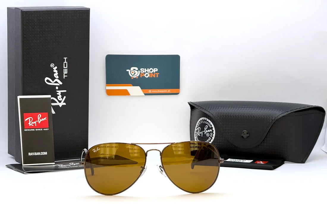 Ray-Ban RB3026 62 Brown Lens Aviator Sunglasses