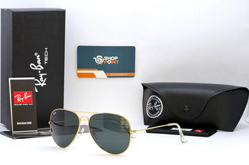 Ray-Ban RB3026 62 Gold Frame Dark Grey Aviator Sunglasses