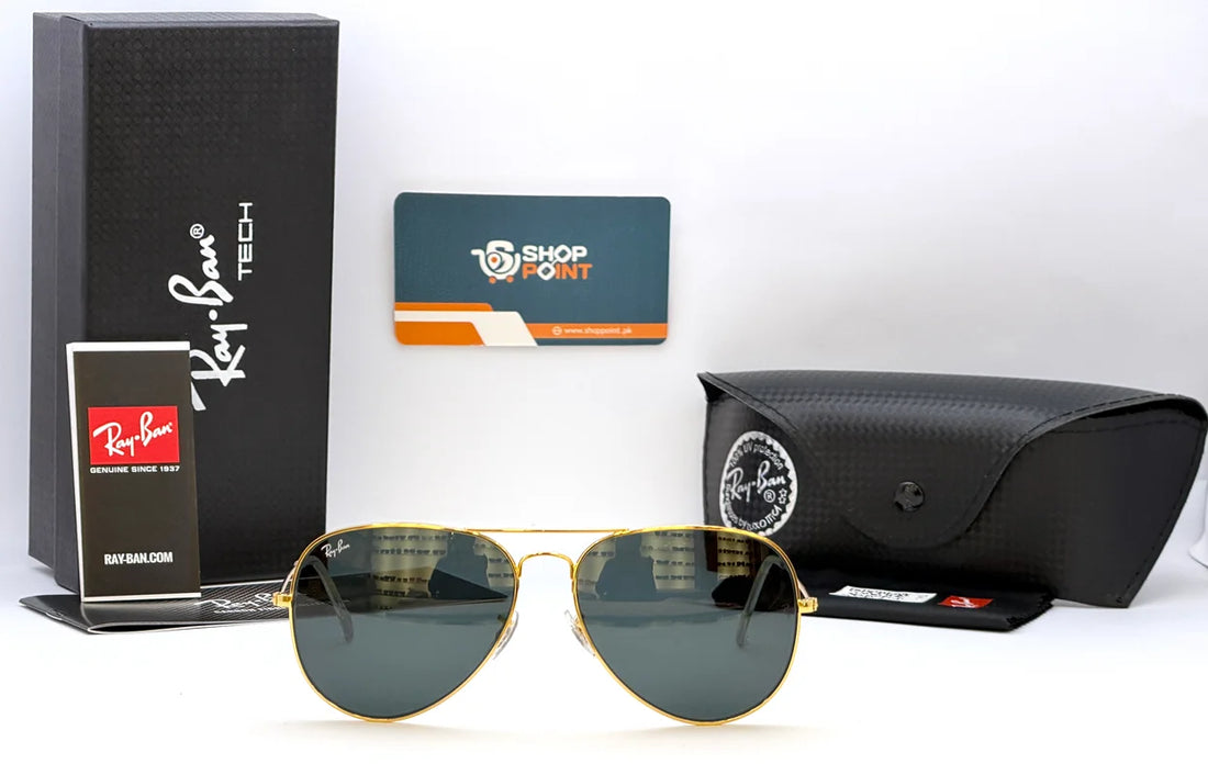 Ray-Ban RB3026 62 Gold Frame Dark Grey Aviator Sunglasses