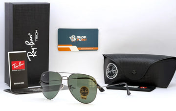 Ray-Ban RB3026 62 Green Lens Aviator Sunglasses