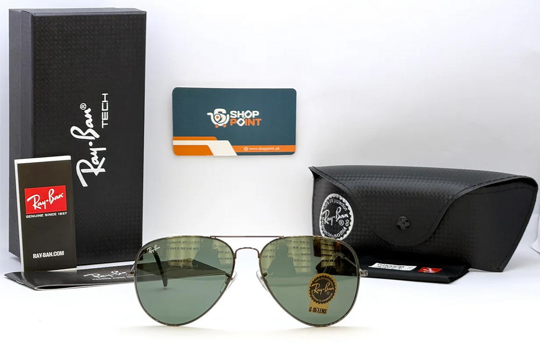Ray-Ban RB3026 62 Green Lens Aviator Sunglasses