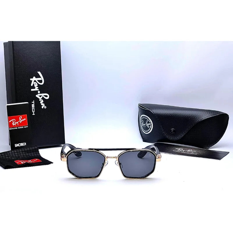 Ray-Ban Gold Black SCUDERIA FERRARI Sunglasses