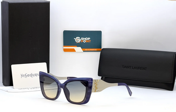 Saint Laurent M1725L Purple Beige Gradient Cat Eye Sunglasses