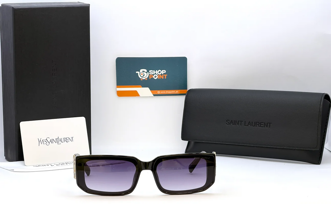 Saint Laurent M1726L Black Purple Gradient Square Sunglasses