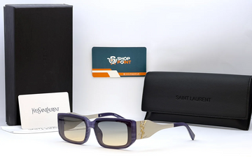 Saint Laurent M1726L Purple Gradient Square Sunglasses