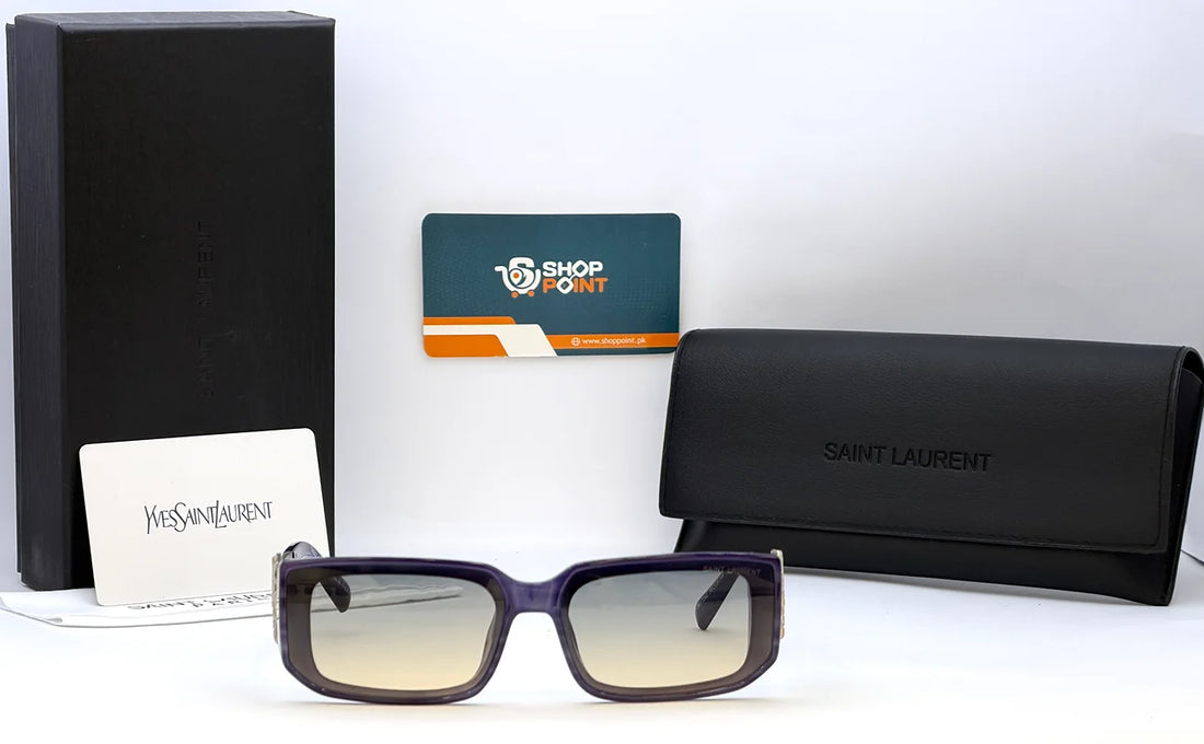 Saint Laurent M1726L Purple Gradient Square Sunglasses