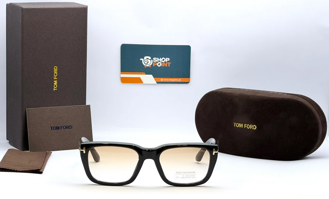 Tom Ford TF1304 Black Tortoise Photochromic Rectangular Sunglasses