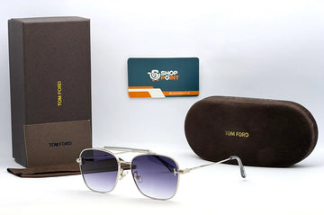 Tom Ford 1017 Silver Blue Gradient Sunglasses